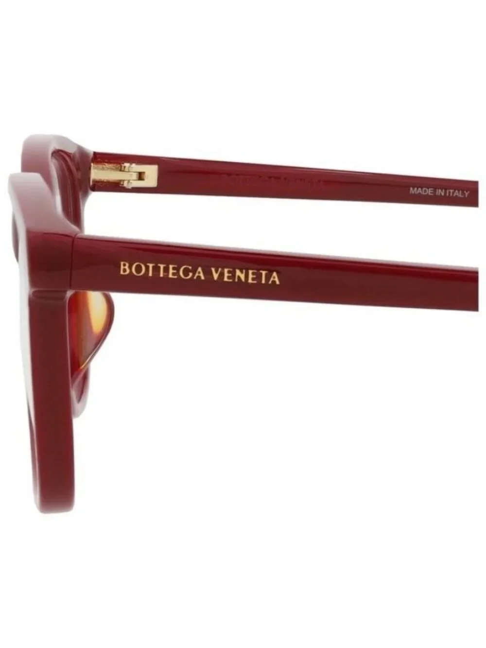 New Bottega Veneta Womens Square/Rectangle Burgundy Burgundy Transparent Fashion